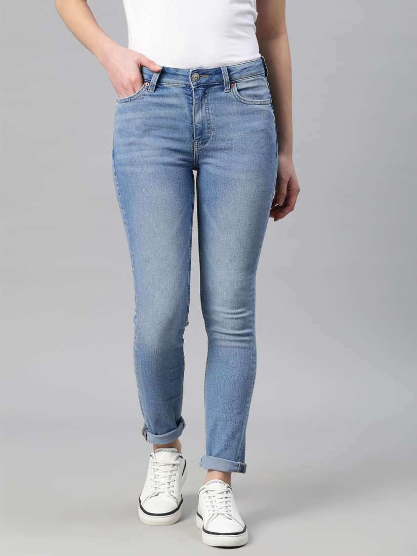 High waisted jeans myntra shop