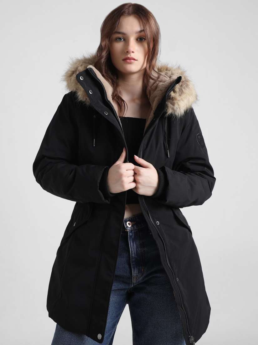 Buy ONLY Longline Parka Jacket Jackets for Women 25124762 Myntra
