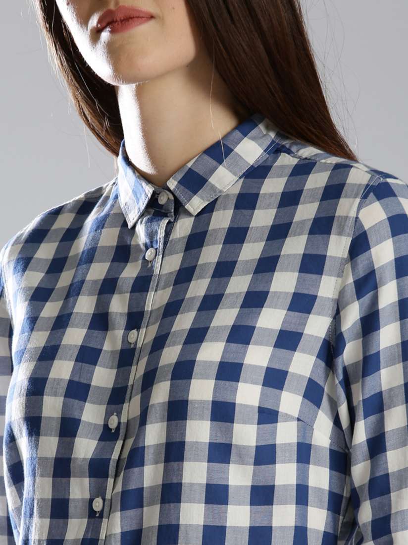 Levi's check shirt womens top