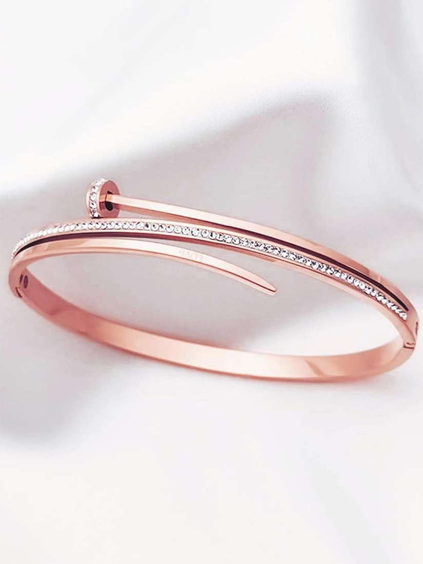 Stainless steel rose gold bracelet online