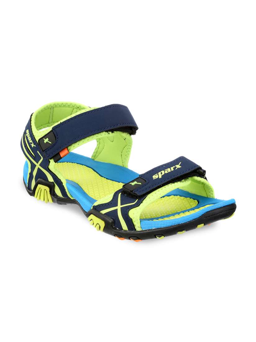 Buy Sparx Men Navy Blue Fluorescent Green Comfort Sandals Sandals for Men 2513922 Myntra