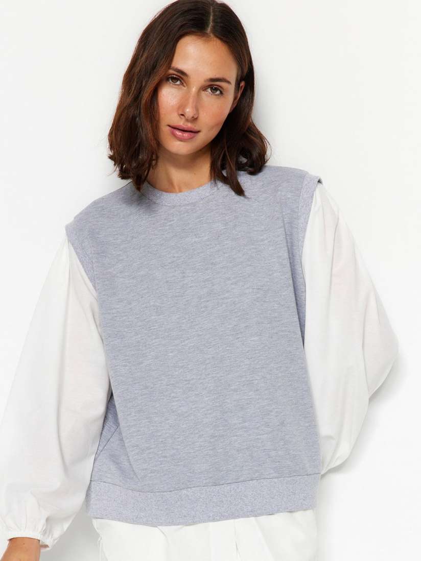 Buy Trendyol Round Neck Sleeveless Sweater Vest Sweaters for Women 25139256 Myntra