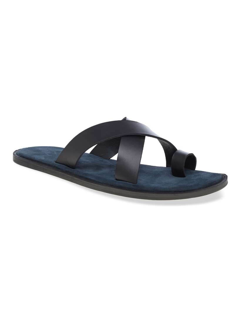 Buy WCFC Men Black Comfort Leather Sandals Sandals for Men 2514341 Myntra