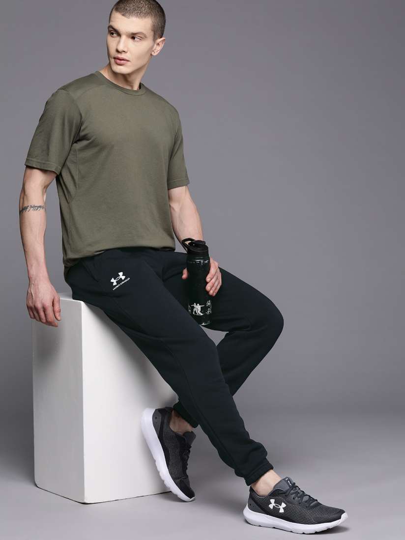 Buy UNDER ARMOUR Essential Fleece Training Sports Joggers Track Pants for Men 25147598 Myntra