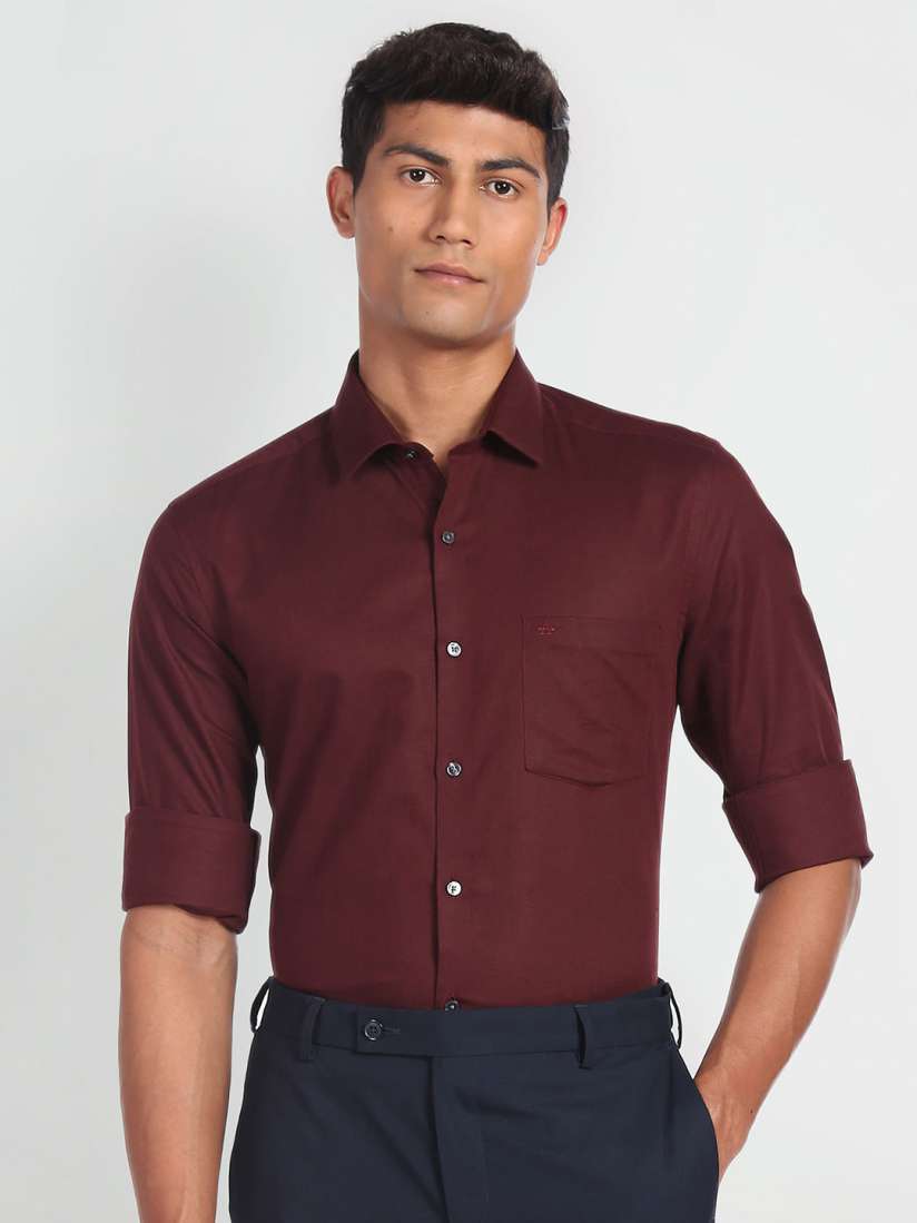 Buy Arrow Slim Fit Cotton Linen Formal Shirt Shirts for Men 25148788 Myntra