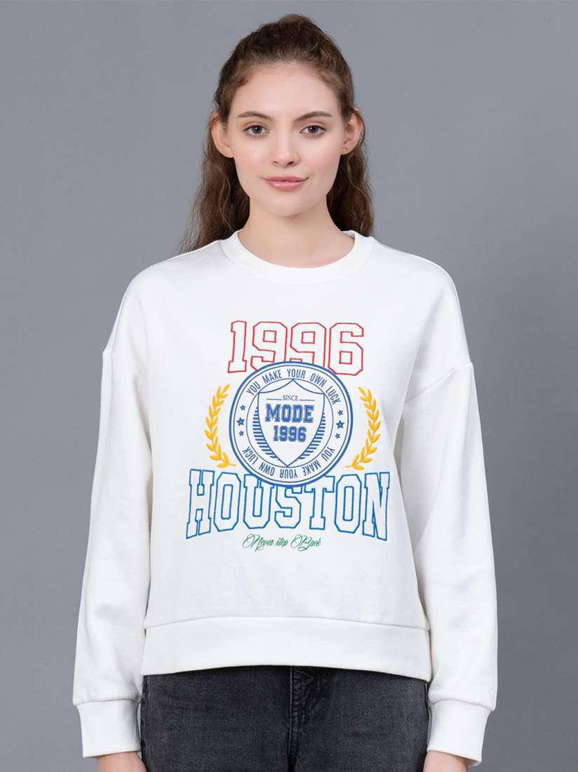 Women's embroidered fleece sweatshirts outlet