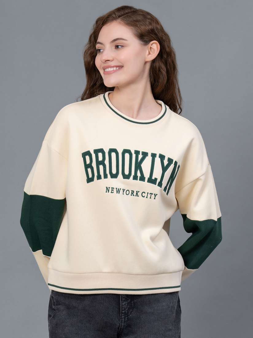 Buy Red Tape Women Embroidered Fleece Sweatshirt Sweatshirts for Women 25152412 Myntra