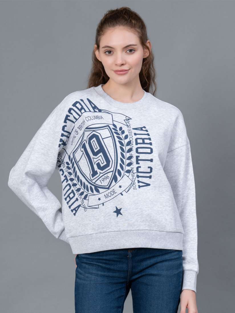 Buy Red Tape Women Melange Graphic Printed Sweatshirt Sweatshirts for Women 25152416 Myntra