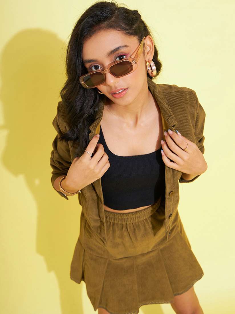 Buy Noh.Voh SASSAFRAS Kids Corduroy Crop Jacket Jackets for Girls 25164722 Myntra