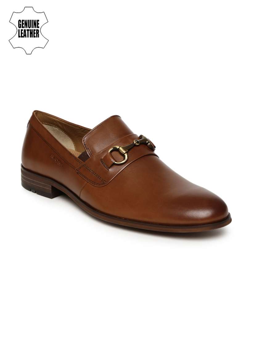 Buy Ruosh Men Brown Milan Genuine Leather Semiformal Slip On Shoes Formal Shoes for Men 2518034 Myntra