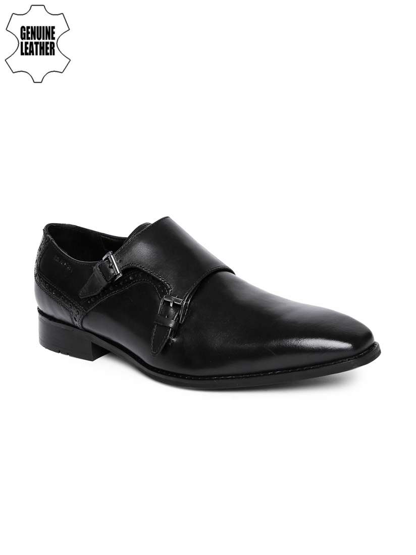 Buy Ruosh Men Black Monk Shoes Formal Shoes for Men 2518077 Myntra