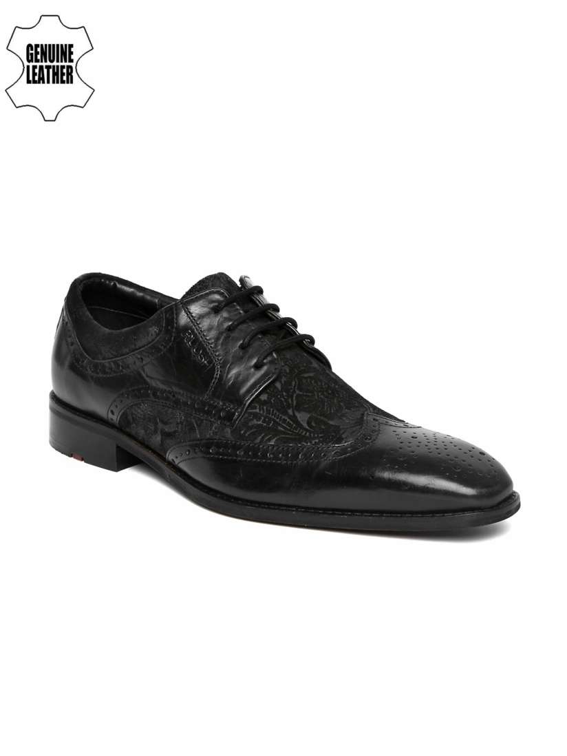 Buy Ruosh Men Black Woven Leather Wedding Brogues Formal Shoes for Men 2518125 Myntra