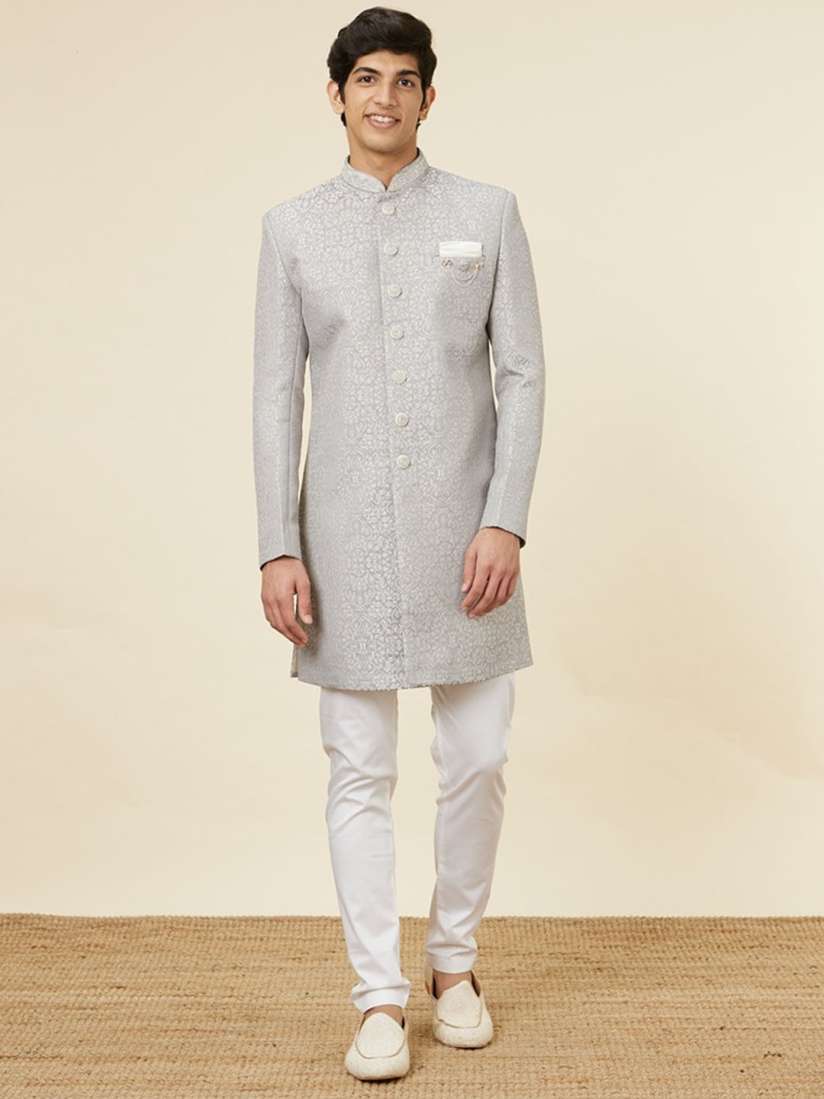 Indo western sherwani manyavar sales