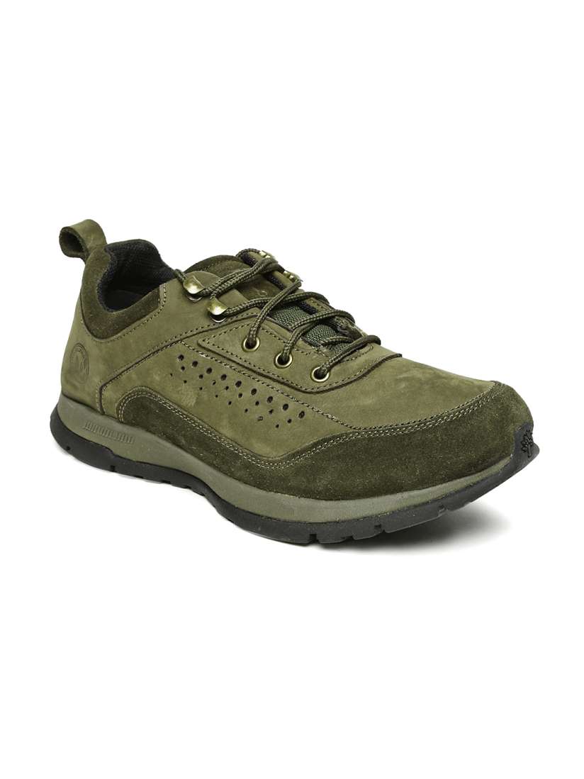 Woodland men green casual shoes top