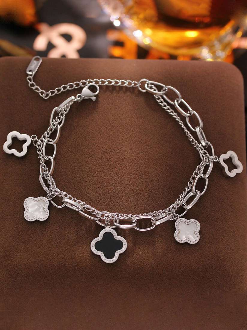 Buy Designs You Silver Plated Link Bracelet Bracelet for Women 25188670 Myntra