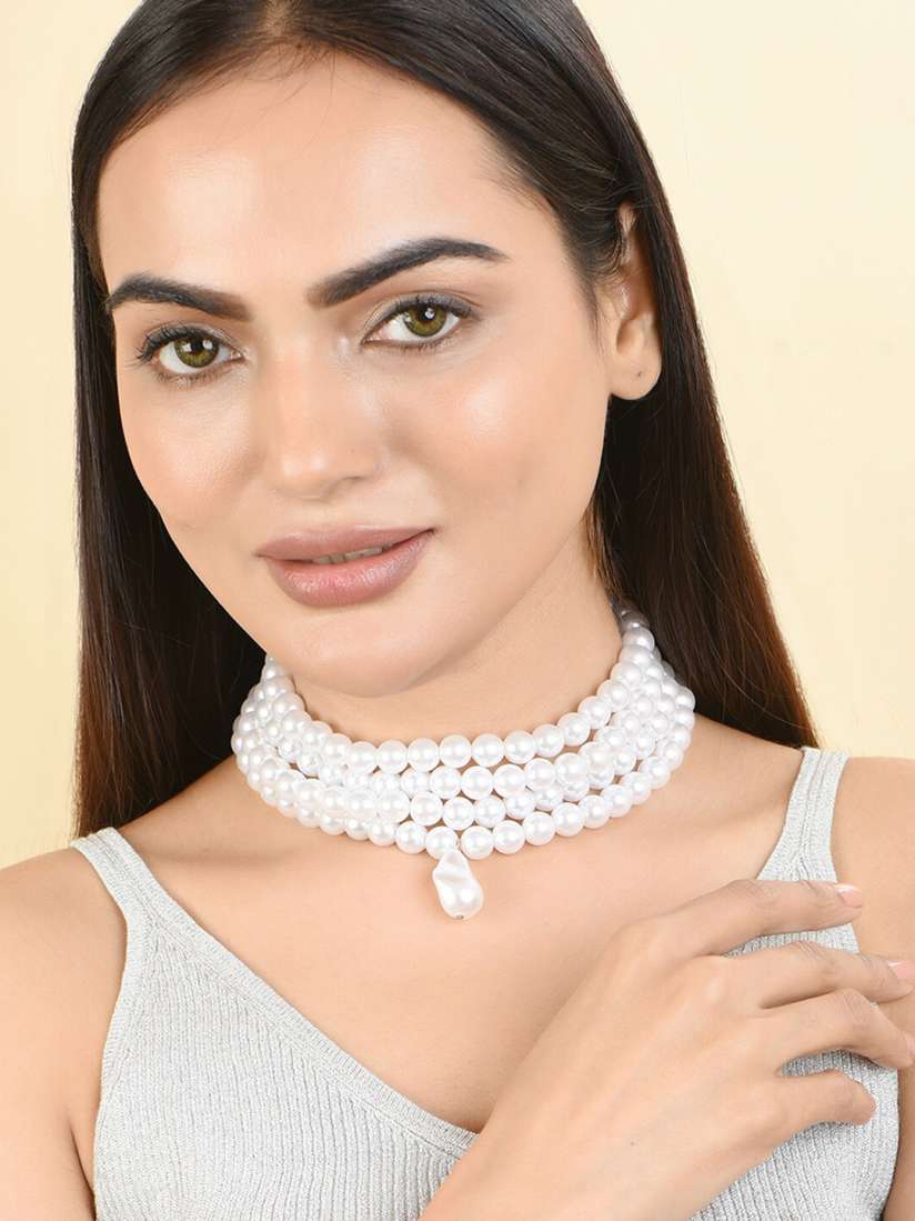 Buy ToniQ Gold Plated Pearl Necklace Necklace and Chains for Women 25189206 Myntra