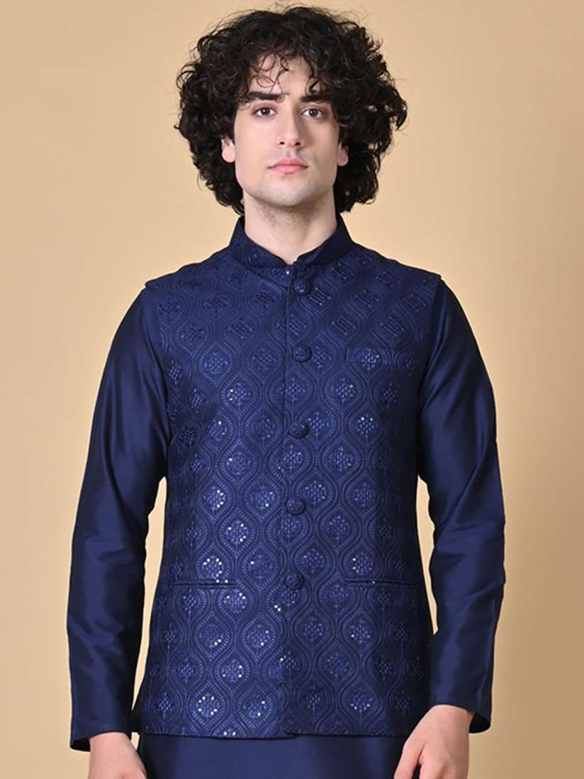 Buy MAAHI FABS Embroidered Nehru Jacket Nehru Jackets for Men 25203228 Myntra