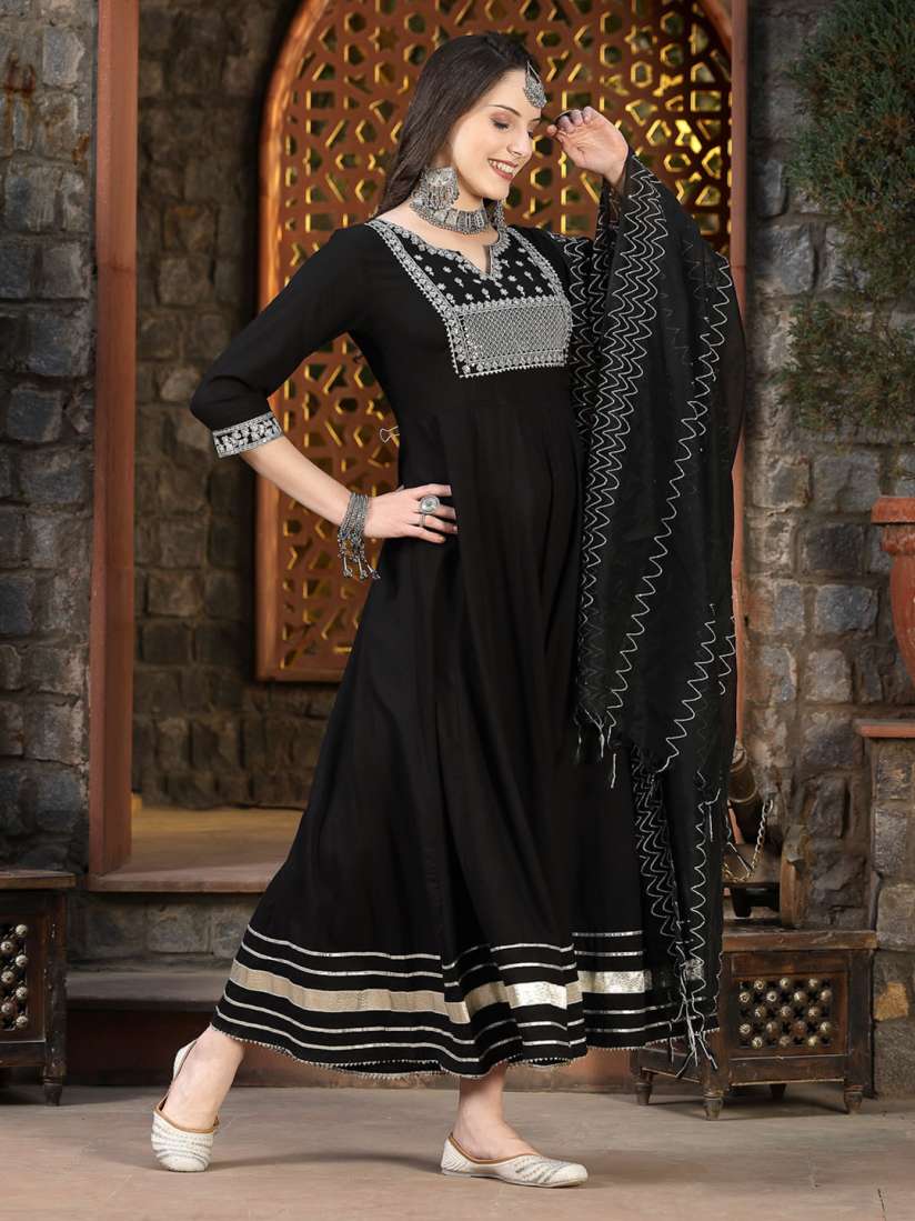 Ethnic embroidered dress best sale