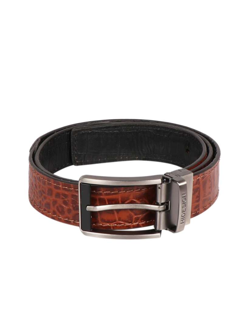 Buy Hidesign Men Textured Leather Belt Belts for Men 25204188 Myntra