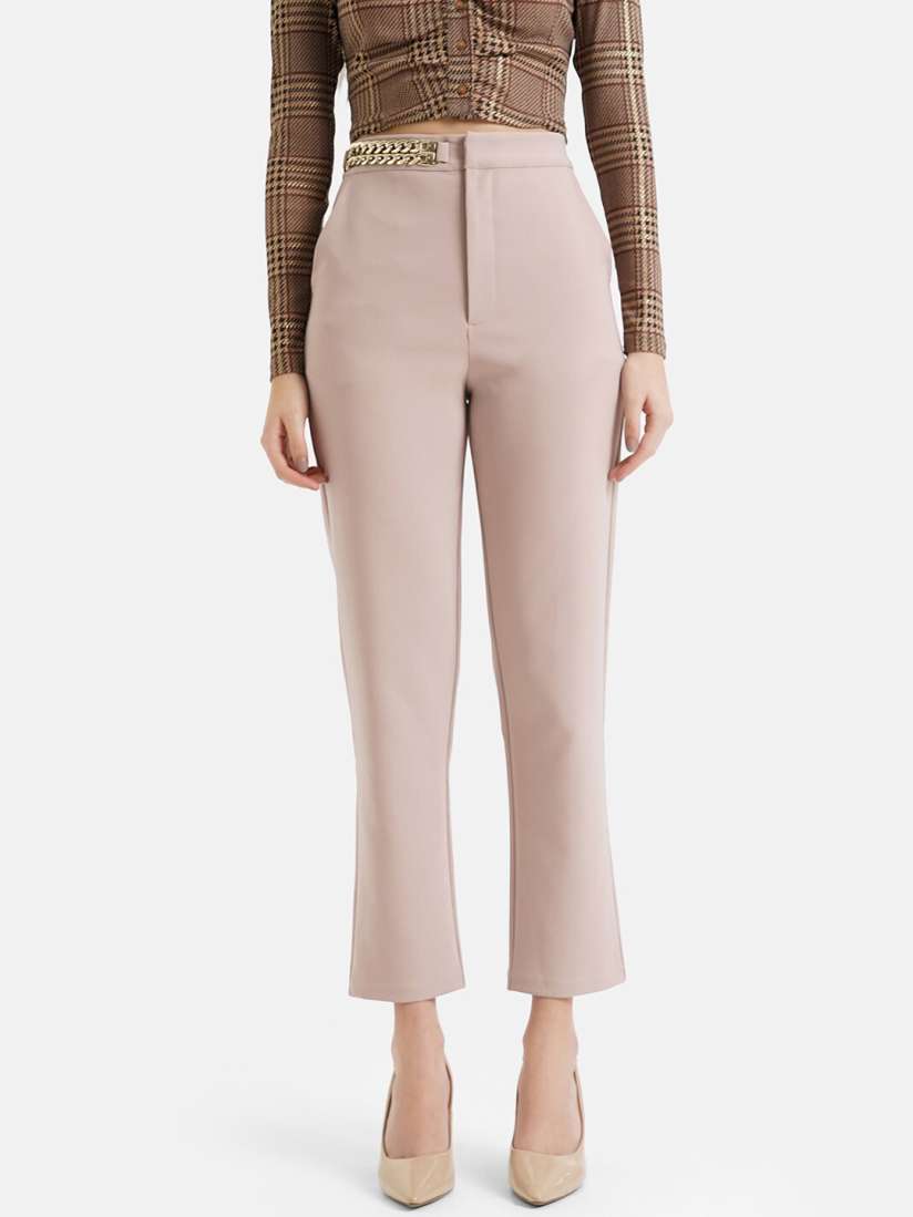 Buy Kazo Women Smart High Rise Cropped Trousers Trousers for Women 25208734 Myntra