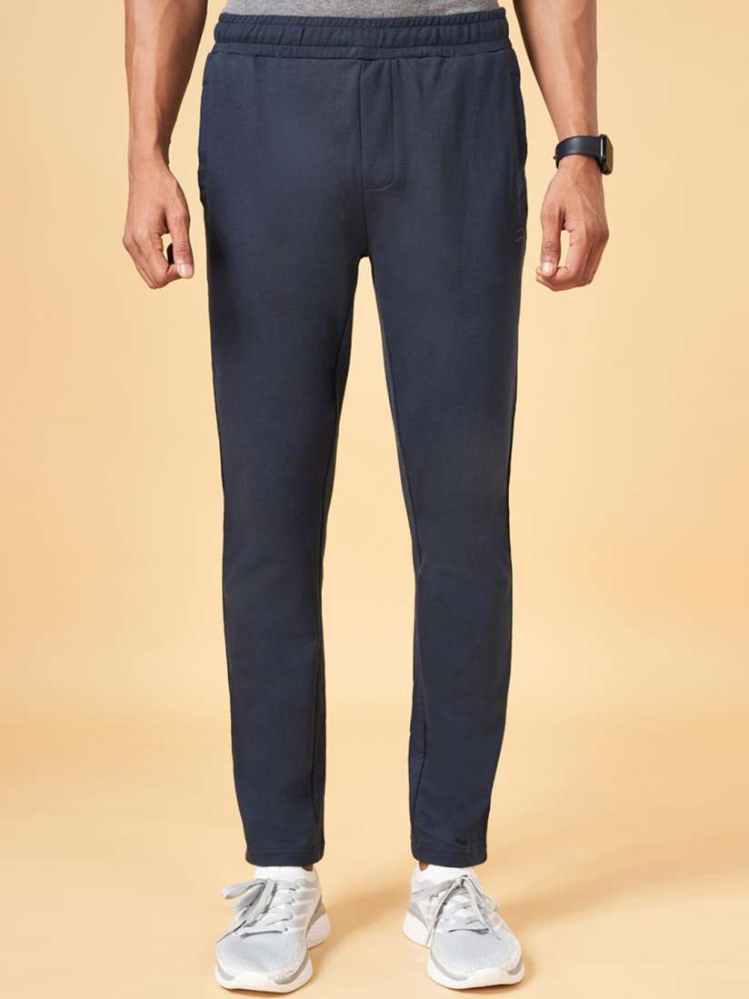 Buy Ajile by Pantaloons Men Slim Fit Mid Rise Cotton Track Pant Track Pants for Men 25210196 Myntra