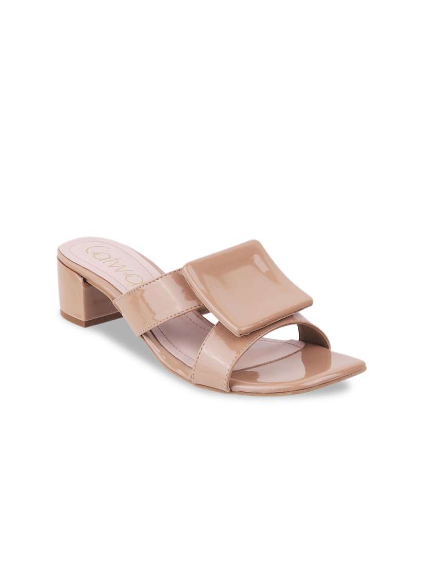 Buy Catwalk Cut Out Detail Open Toe Block Heels Heels for Women 25211324 Myntra