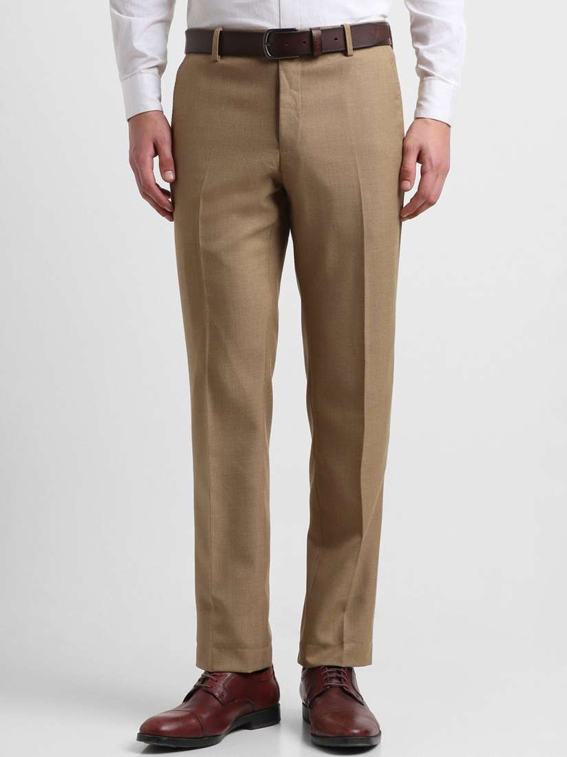 Buy Allen Solly Men Slim Fit Mid Rise Formal Trousers Trousers for Men 25220056 Myntra