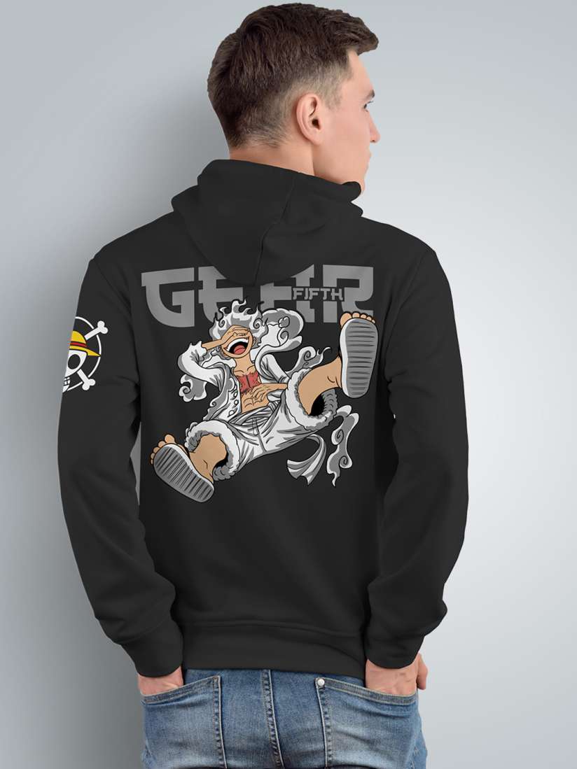 Buy Crazymonk Unisex One Piece Luffy Gear 5 Anime Printed Hooded Cotton Sweatshirt Sweatshirts for Unisex 25222850 Myntra