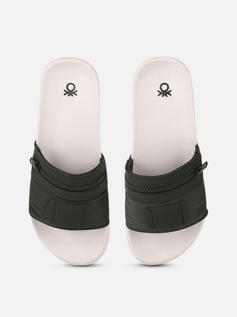 United Colors of Benetton Men Self Design Sliders
