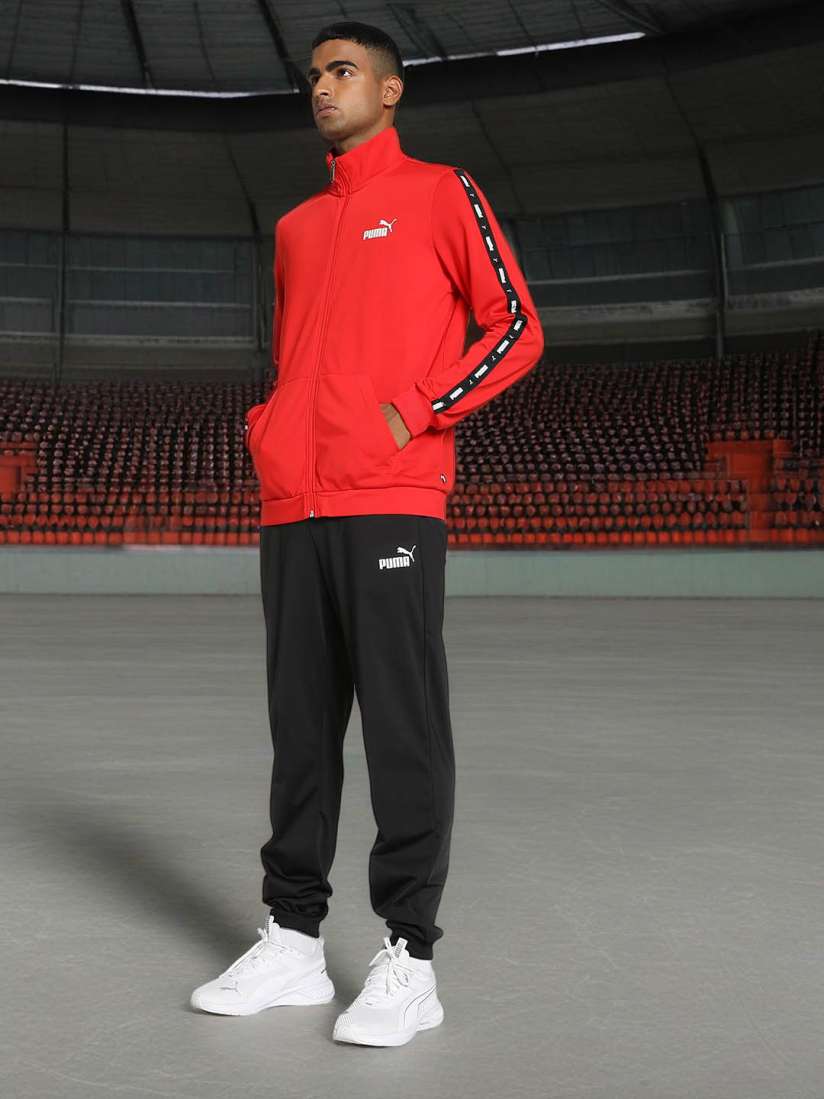 Buy Puma Men Mock Collar Tracksuit Tracksuits for Men 25227614 Myntra
