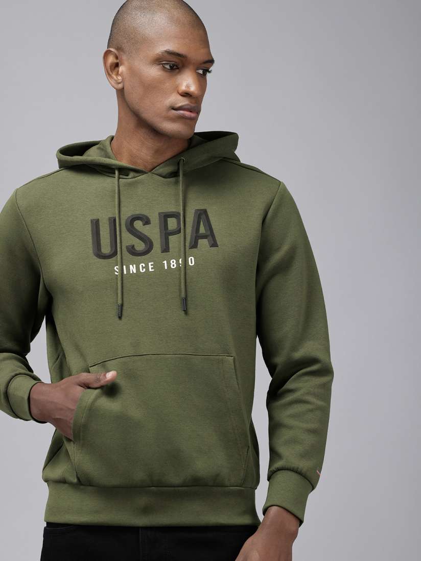 Buy U.S. Polo Assn. Brand Logo Printed Hooded Sweatshirt Sweatshirts for Men 25229228 Myntra