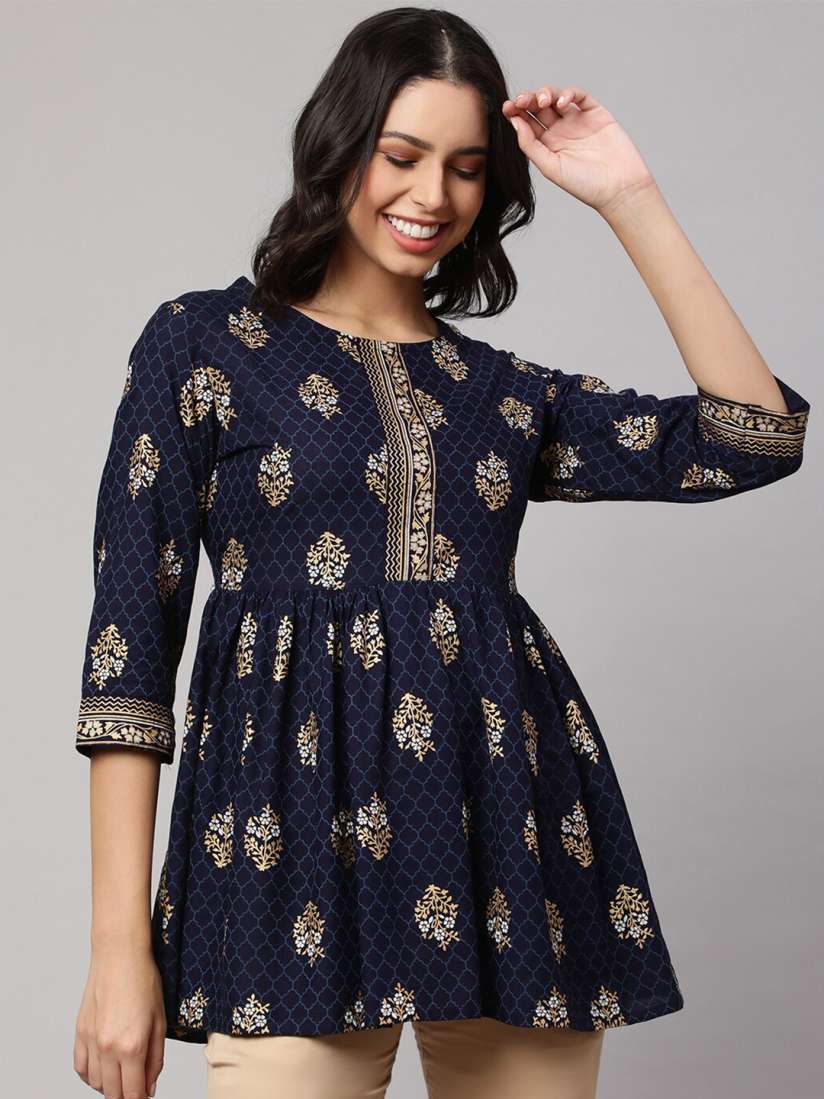 Buy SAK JAIPUR Ethnic Motifs Printed Kurti Kurtis for Women 25230220 Myntra