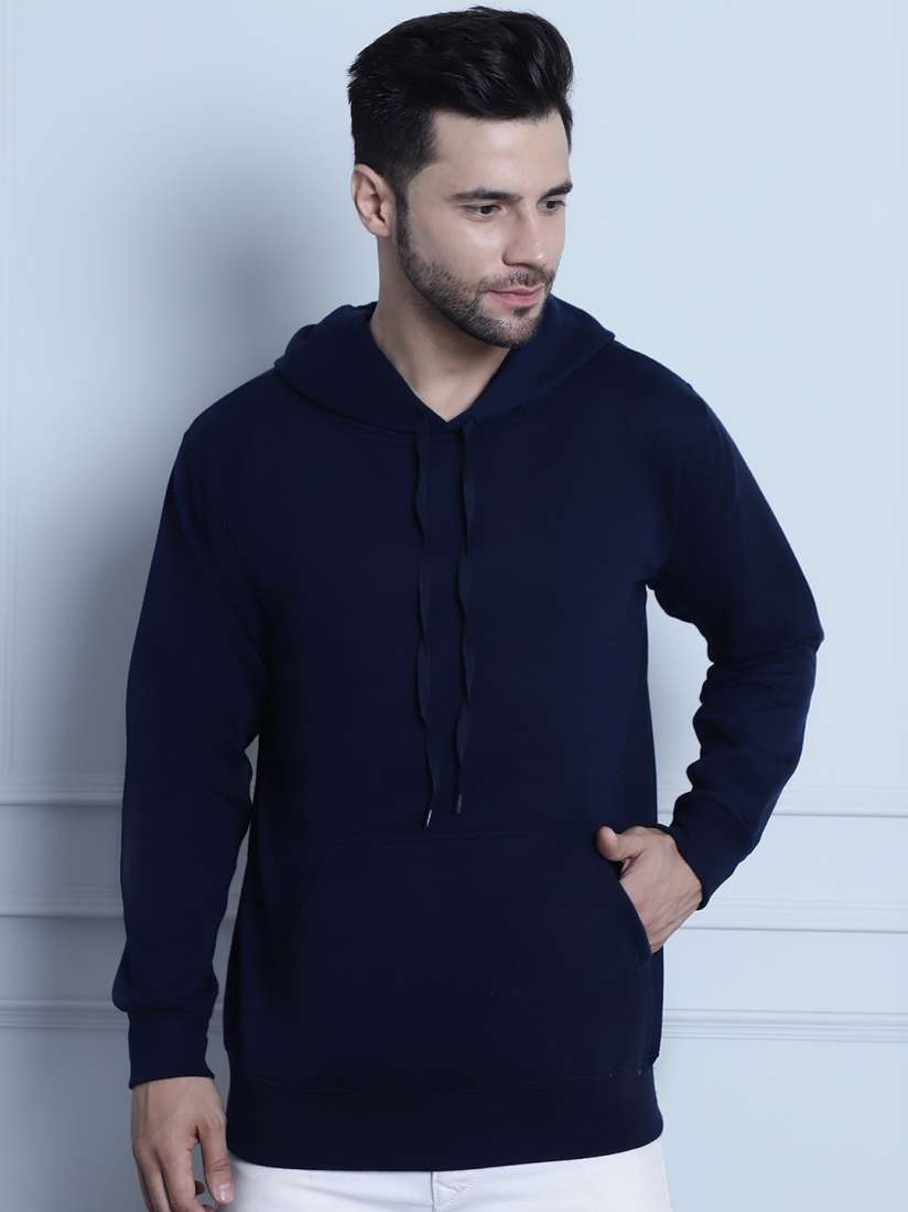 Buy VIMAL JONNEY Hooded Fleece Pullover Sweatshirt Sweatshirts for Men 25230286 Myntra
