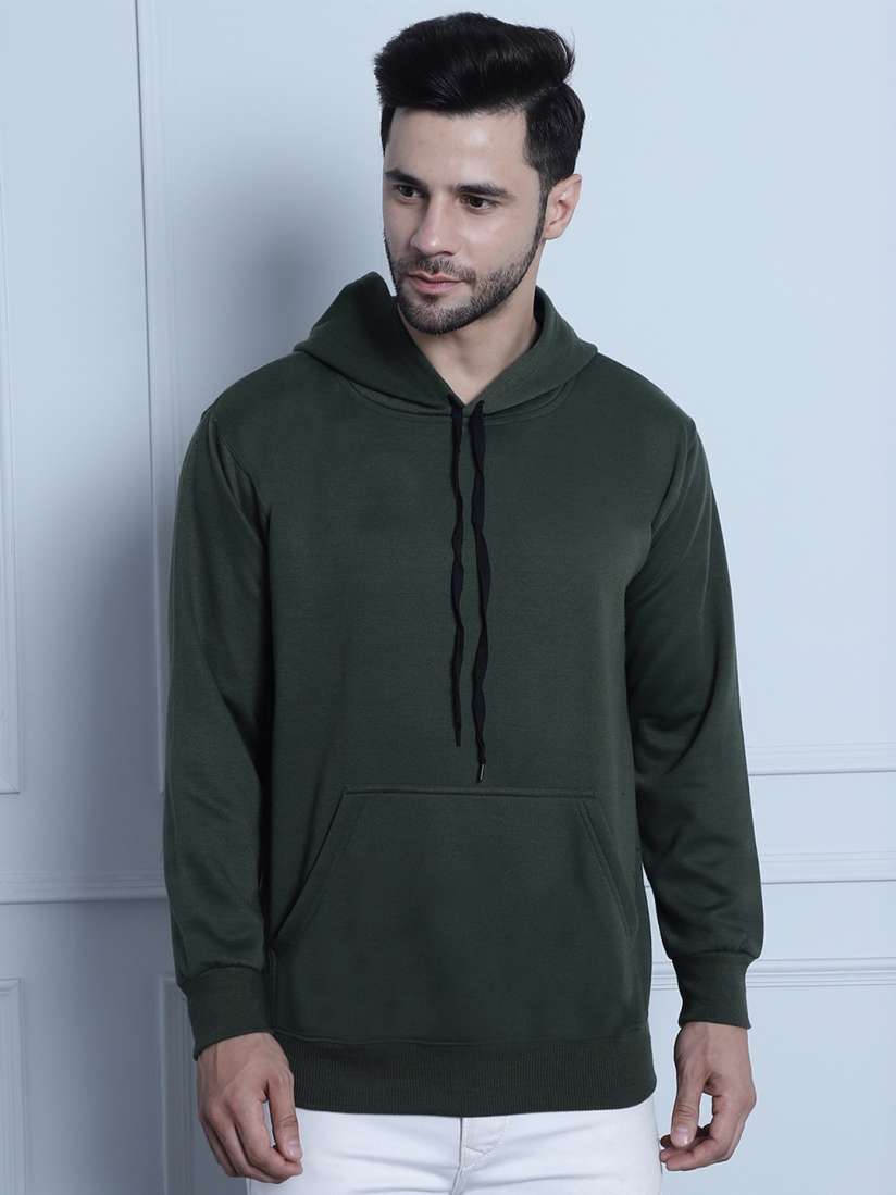 Buy VIMAL JONNEY Hooded Fleece Pullover Sweatshirt Sweatshirts for Men 25230288 Myntra