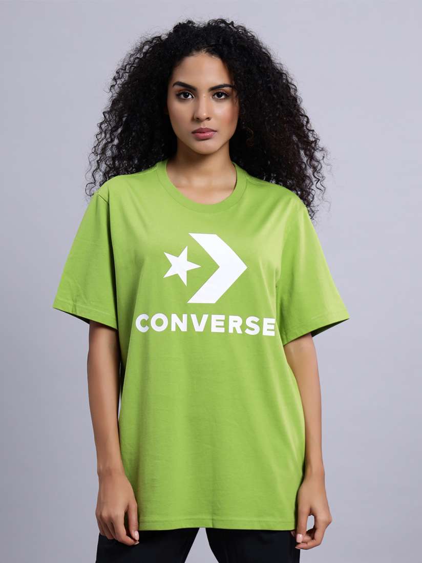 Buy Converse Unisex Converse Go To Star Chevron Logo Standard Fit Cotton T Shirt Tshirts for Unisex 25236182 Myntra