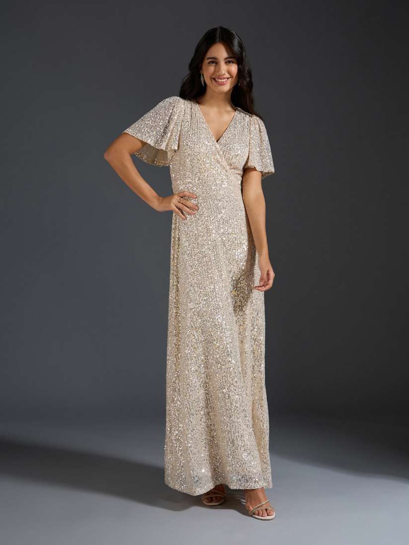Glitter dress myntra clearance