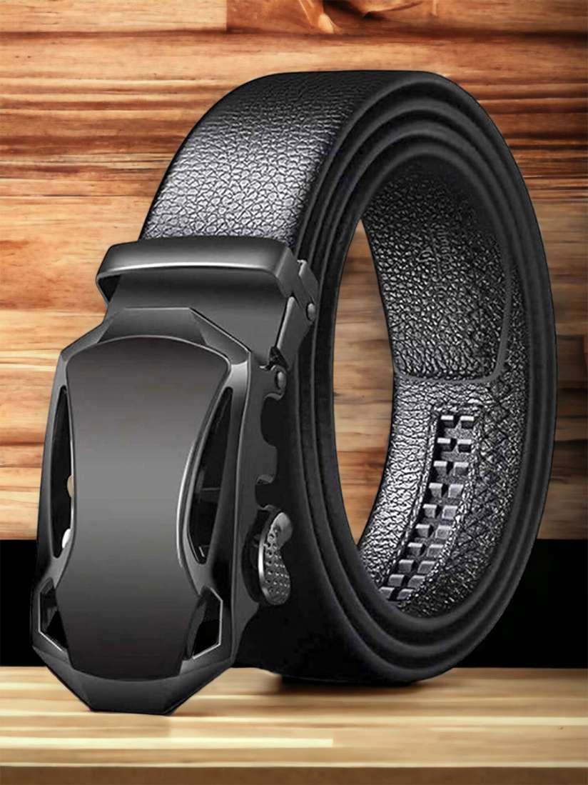 Buy The Roadster Lifestyle Co. Men Black Vegan Leather Belt Belts for Men 25240814 Myntra