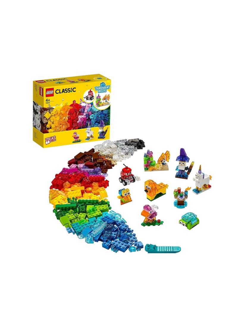 Buy LEGO Kids 500 Pcs Classic Creative Transparent Bricks Building Kit Construction Toys for Unisex Kids 25249494 Myntra