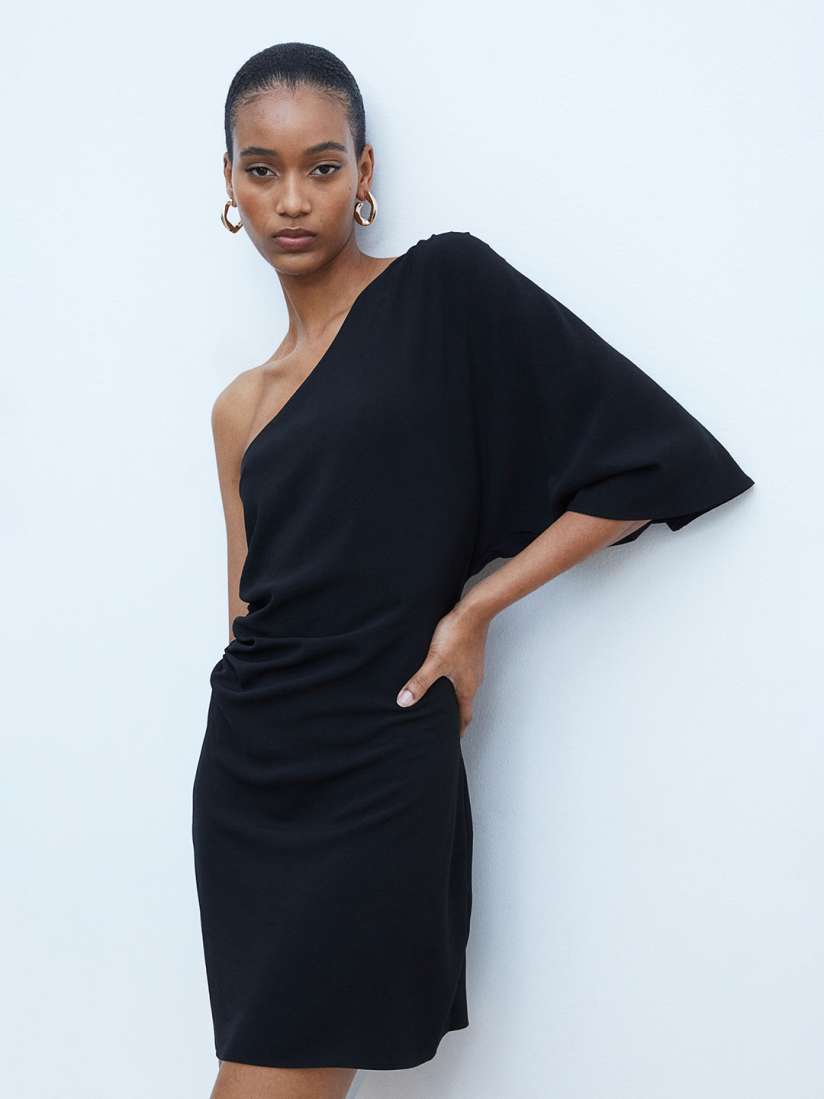 Buy H M Draped One shoulder Dress Dresses for Women 25250466 Myntra