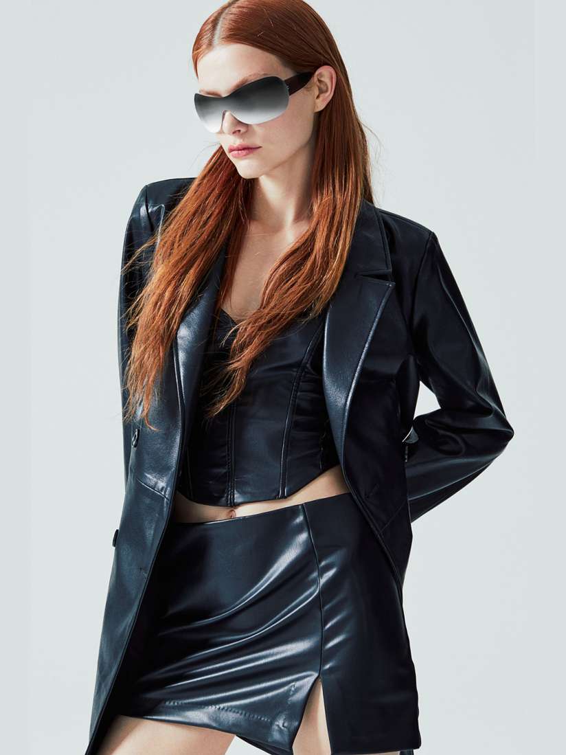 Latex skirt h&m clearance