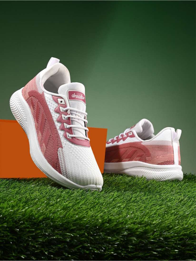 Buy DressBerry Women Pink White Mesh Walking Shoes Sports Shoes for Women 25251722 Myntra