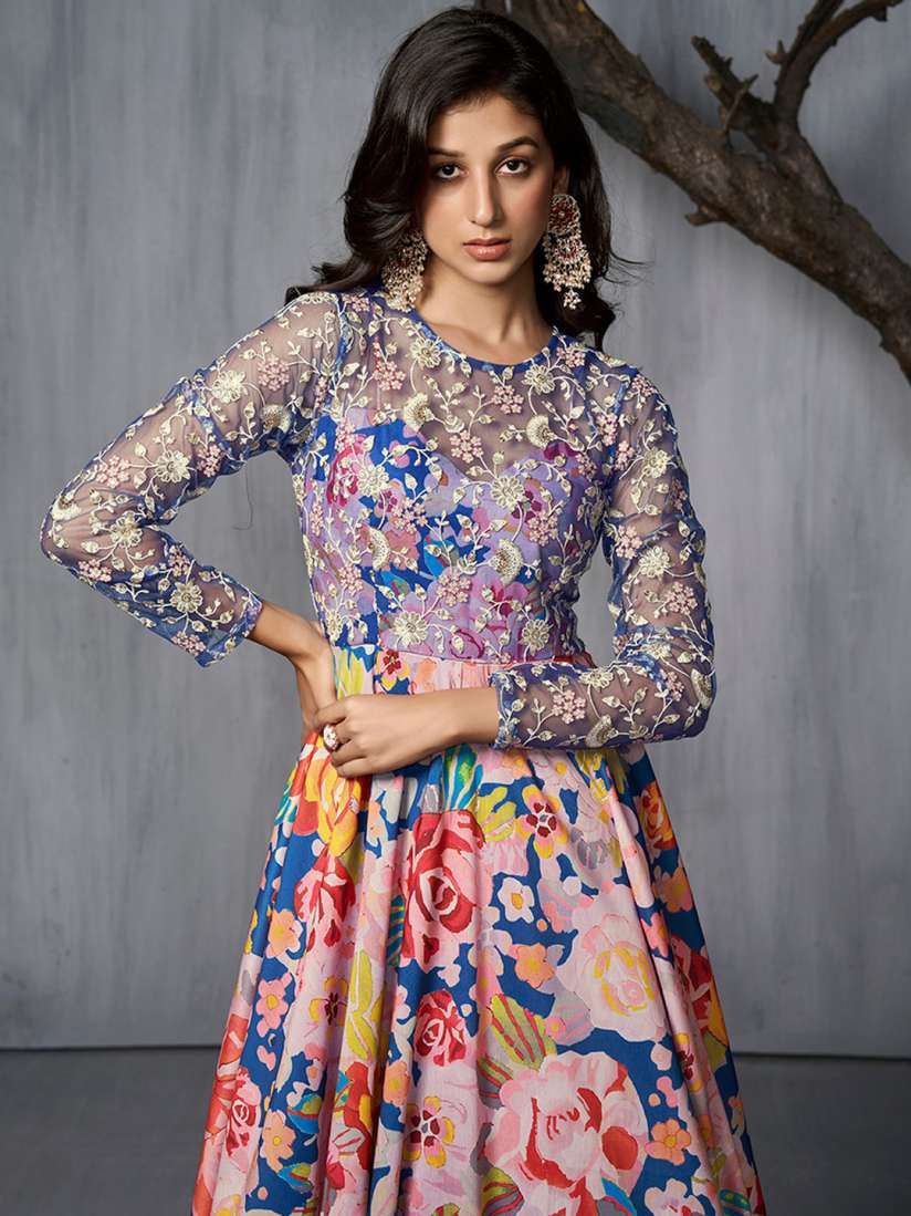 Party wear ethnic gowns myntra hotsell