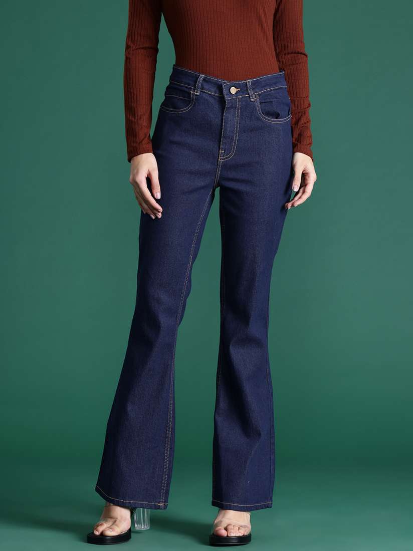 Buy DressBerry Women Flared Stretchable Jeans Jeans for Women 25254978 Myntra