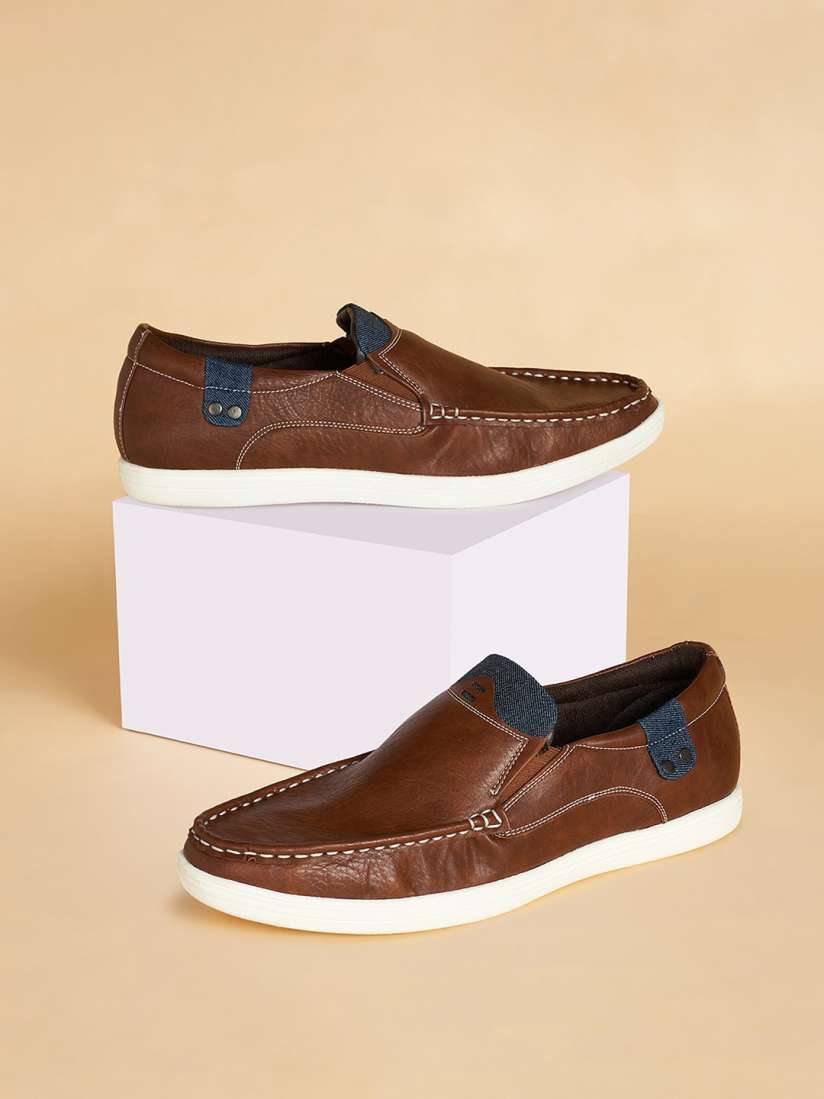 Buy BYFORD by Pantaloons Men Textured Loafers Casual Shoes for Men 25263742 Myntra