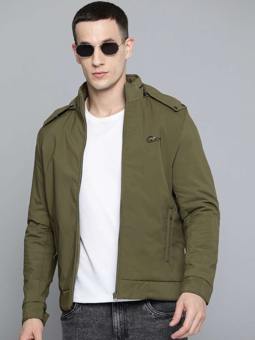 Buy Fort Collins Padded Jacket with Detachable Hood Jackets for Men 25265086 Myntra