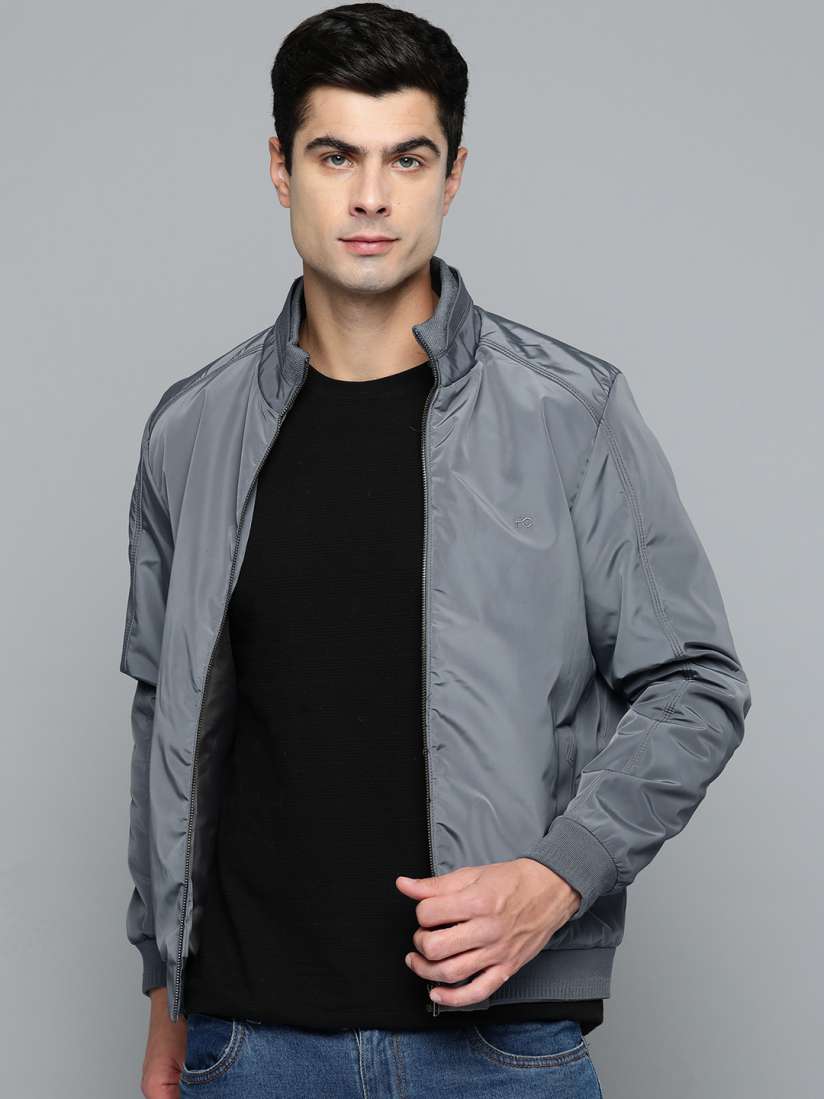 Buy Fort Collins Mock Collar Regular Bomber Jacket Jackets for Men 25265340 Myntra