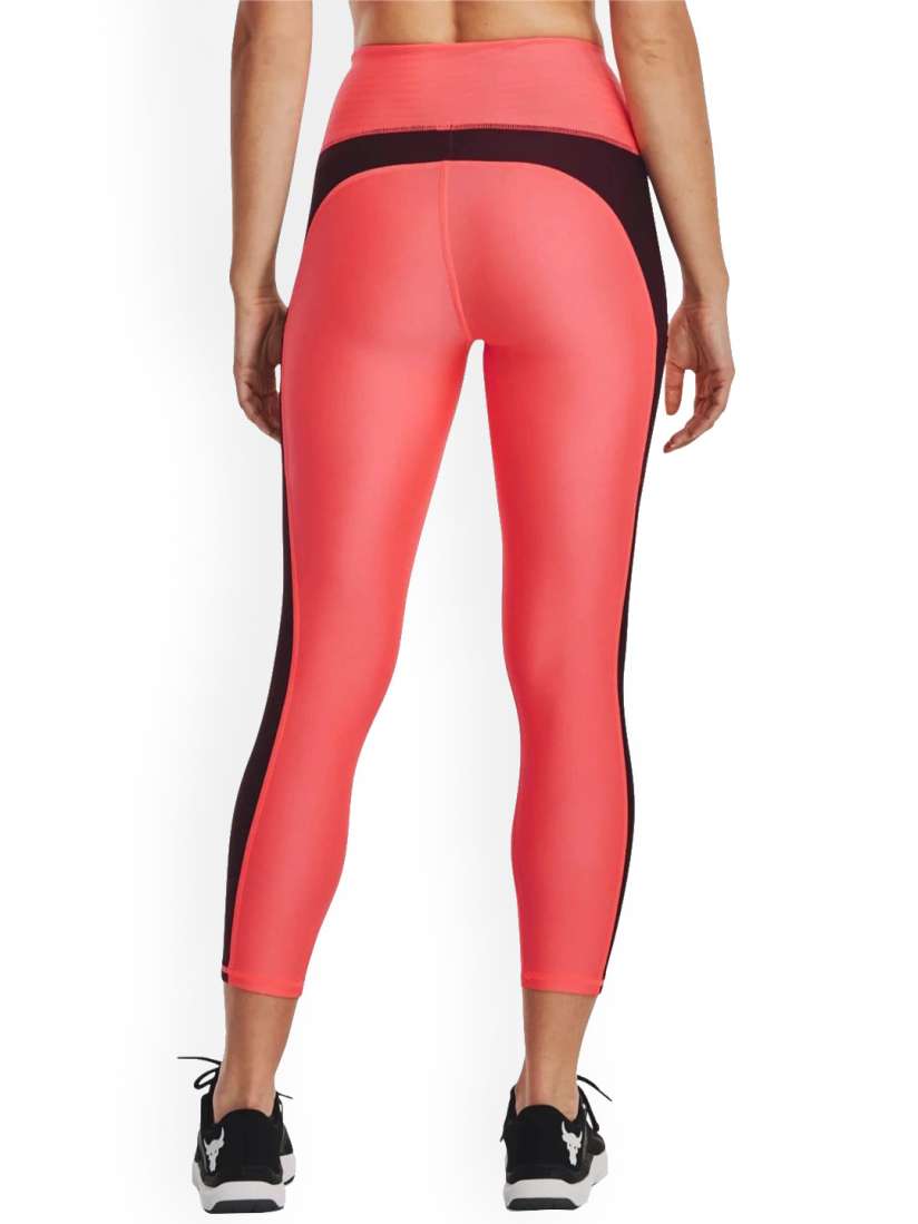 Buy UNDER ARMOUR Women Project Rock Striped Heatgear Ankle Length Tights Tights for Women 25269410 Myntra