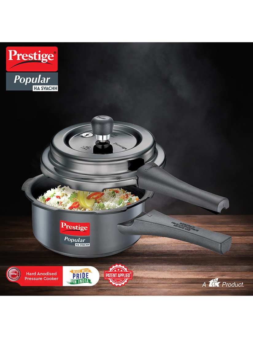 Buy Prestige Popular Svachh Black Hard Anodised Pressure Cooker 2L Pressure Cooker for Unisex 25278600 Myntra