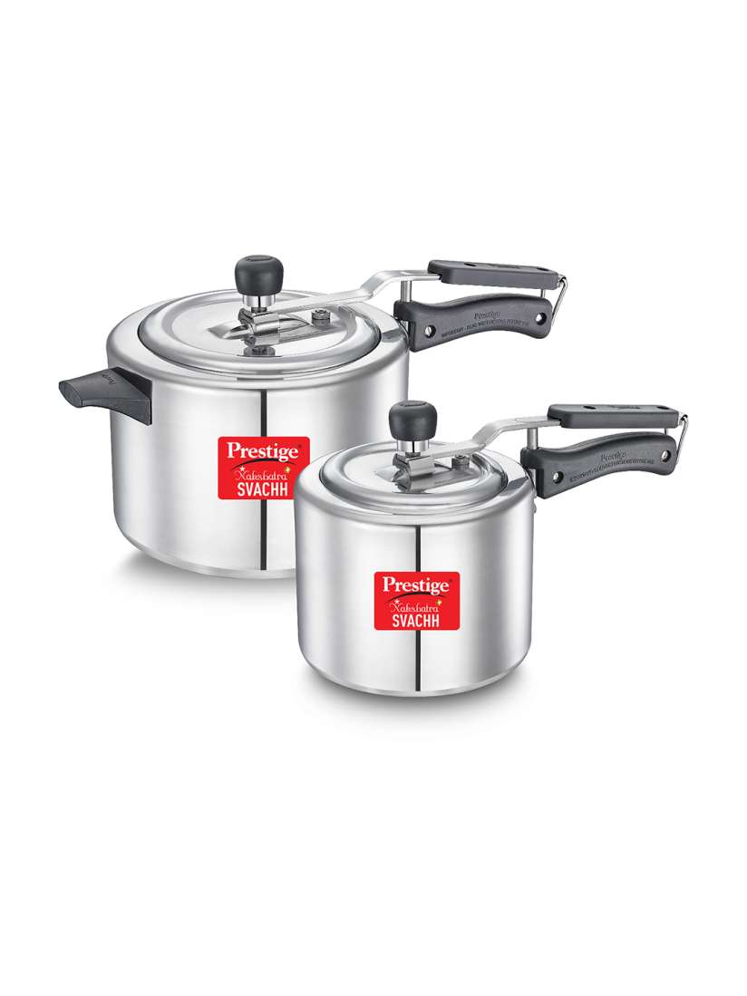 Buy Prestige Svachh Nakshatra Plus Set Of 2 Pressure Cooker 5L 3L Pressure Cooker for Unisex 25278780 Myntra