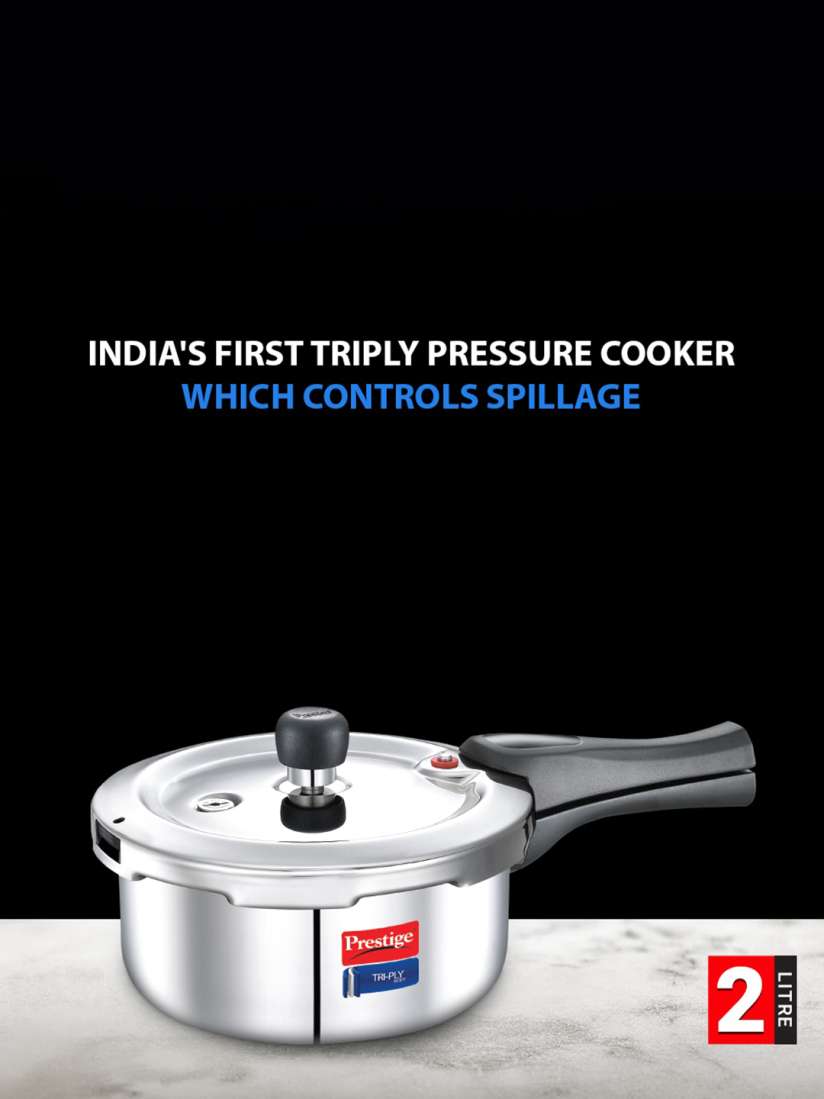 Buy Prestige Svachh Silver Toned Tri Ply Stainless Steel Pressure Cooker With Deep Lid 2 L Pressure Cooker for Unisex 25278820 Myntra